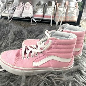 (Light Pink) Van High Tops